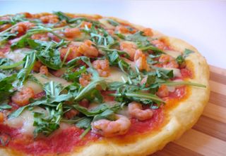 Gamberetti e rucola
