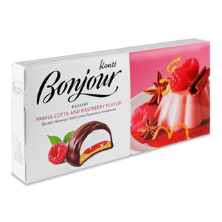 Десерт Bonjour зі смаком пана-коти та малини (232г)