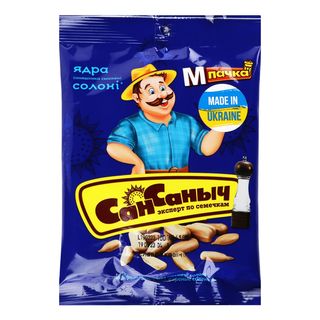 Ядра соняшника  смажені солоні  100г ТМ"Сан Санич"