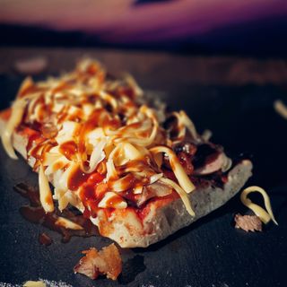 Pizza vegana cuadrada