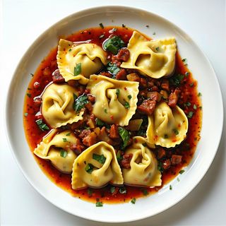Agnolotti al sugo d’arrosto