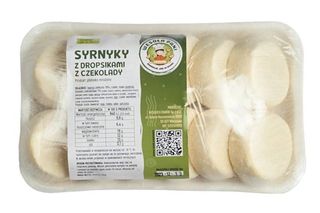 Syrnyky z dropsikami z czekolady