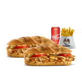 ორმაგი ეკო ბაგეტის ქათმის ხორცის მენიუ