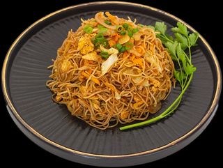 Spaghete din orez cu legume