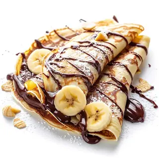 Crepe de Banana com Nutella 