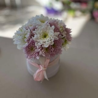 MINI FLOWERBOX PINK WHITE