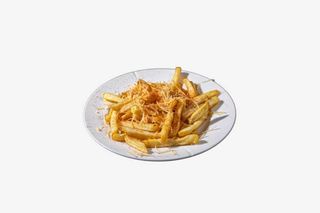Cartofi cu bacon și sos cheddar