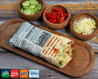 shaorma cheese vita berbeut + bautura