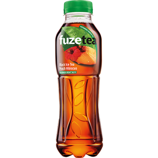 FuzeTea brzoskwiniowa z czarną herbatą i hibiskusem