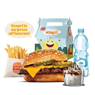 King junior menù cheeseburger