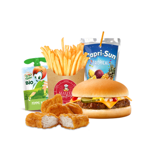 Menú Kids Cheese Master Burger
