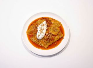 Crepes Suzette with blood orange