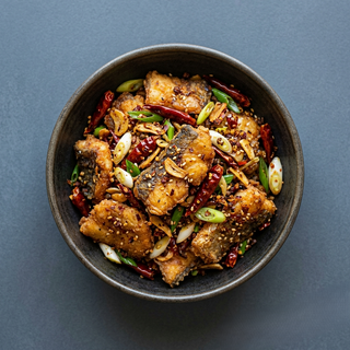 Dry Chili Garlic Fish