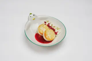 Сырники с малиной
