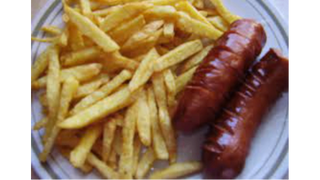 Kiełbasa Podwójna z Frytkami