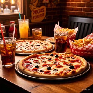 French Fries Chicken Pizza