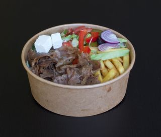 Kebab Box na talerzu