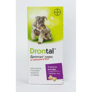 Drontal + для собак 10 кг