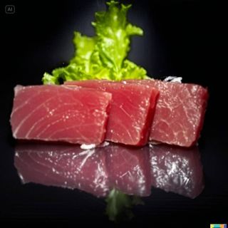 131. Sashimi de Atún 3P. 3-Piece Tuna Sashimi