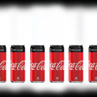 6 x lattina di Coca-Cola zero