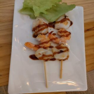 Brocheta Gambas Y Sepia (3 Uds.)
