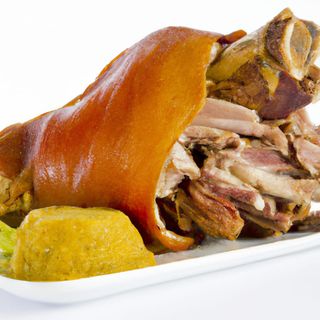 Codillo Asado Con Guarnición