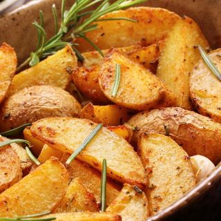 Patatas De Pueblo. Comida Artesana