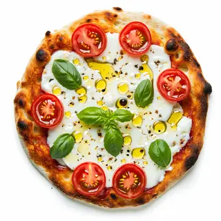 Caprese                      - pizza tonda