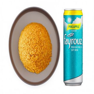 Jollof rice + Fayrouz