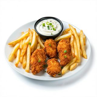 Meniu Bistro strips în fulgi de porumb