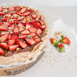 Suspiro de Chocolate, Nutella e Framboesas