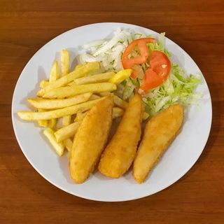 Pollo Rebozado + Patatas + Bebida
