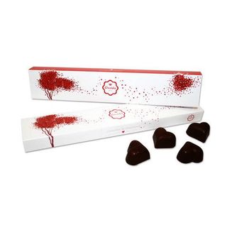 Caixa Corações Chocolate Negro