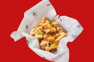 Smashed loaded potatoes