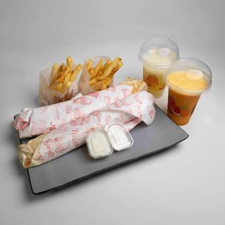 MENU DUO SAROKH SHAWARMA POULET + JUS AU CHOIX !