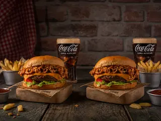 2 American bacon burger