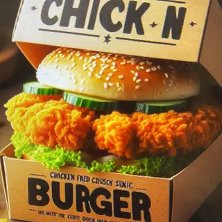 Menu crunchy burger 