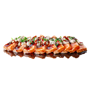 ТАТАКИ СЬОМГА С ТРЮФЕЛ КРЕМ