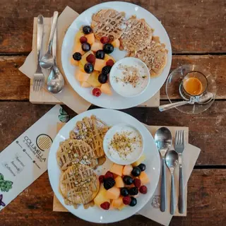 Pancakes con crema