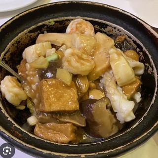 Cazuela De Dou-Fu Con Mariscos (dou-fu, soja)