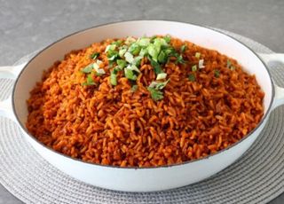 Jollof pasta and chicken