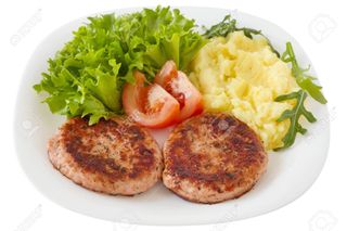 Hamburger piatto caldo