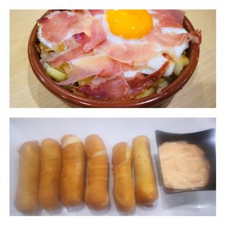 Combo Huevos Rotos Con Tequeños