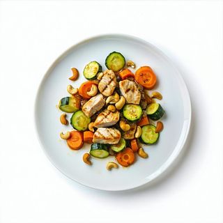 38. Pollo con anacardi o mandorle