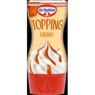 Topping caramel