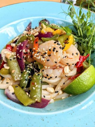 Makaron Udon Z Krewetkami