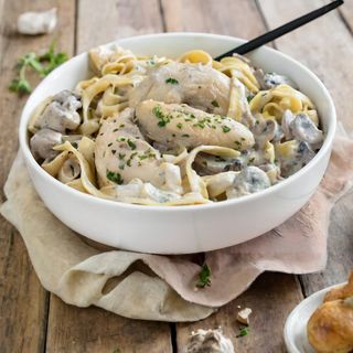 Pâtes Poulet Champignon Frais