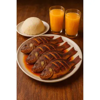 4 - Whole Tilapia with Ugali