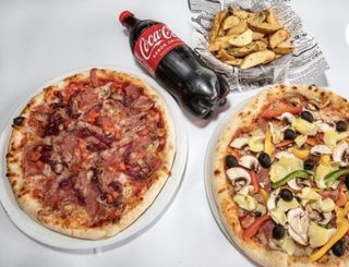 Menú pizzas grande 2 uds.