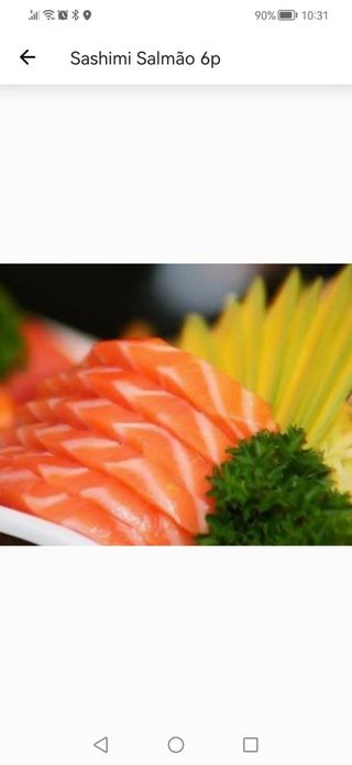 Sashimi de Salmão 6 Peças